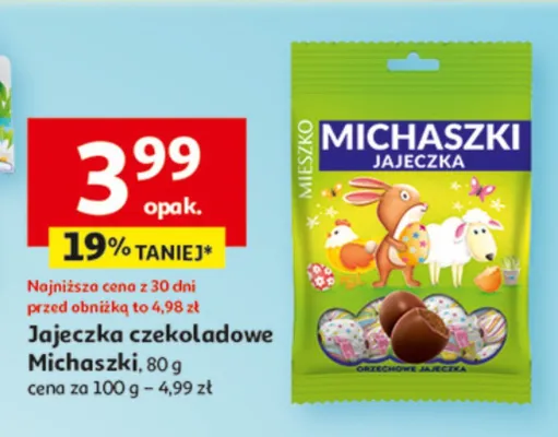 Jajeczka czekoladowe promocja w Auchan