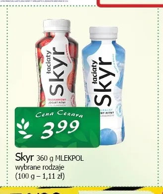 Skyr Mlekpol promocja w CEZAR Delikatesy