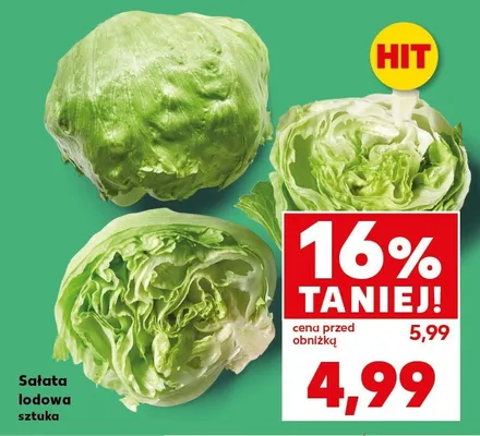 Sałata lodowa promocja w Kaufland