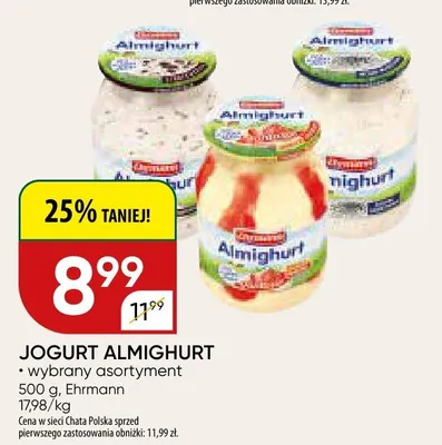 Jogurt Almighurt promocja w Chata Polska