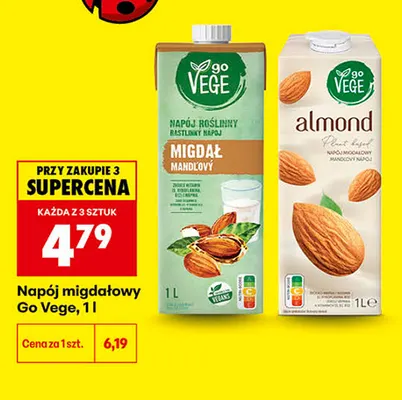 Napój migdałowy Go Vege promocja w Biedronka