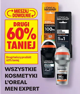 Żel pod prysznic L'Oreal Men Expert Pure Carbon 5in1 promocja w Biedronka