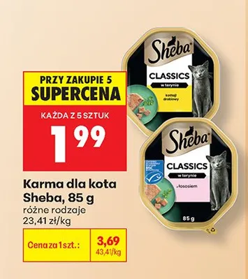 Karma dla kota Sheba Classics w terynie z drobiem promocja w Biedronka