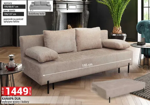 Kanapa Dua promocja w Merkury Market