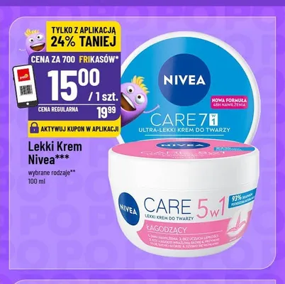 Lekki krem do twarzy Nivea Care 5w1 Łagodzący promocja w POLOmarket