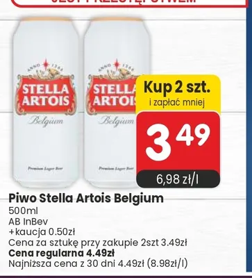 Piwo Stella Artois Belgium promocja w Market Point