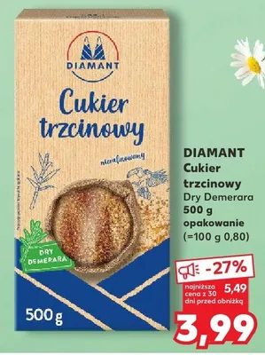 Cukier trzcinowy gruby Goldpack promocja w Kaufland