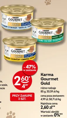 Karma Gourmet Gold pasztet z królikiem promocja w Żabka