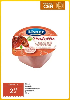Pasta z suszonymi pomidorami Pastella Lisner promocja w Dino