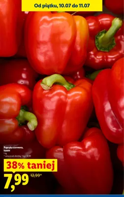 Papryka czerwona luzem Lidl promocja w Lidl