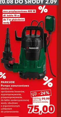 Pompa zanurzeniowa Parkside promocja w Kaufland