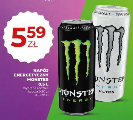 Napój energetyczny Monster Energy Ultra promocja w Duży Ben