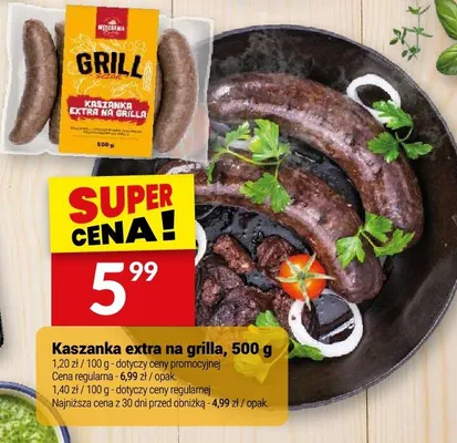 Kaszanka extra na grilla Białecki promocja w Twój Market