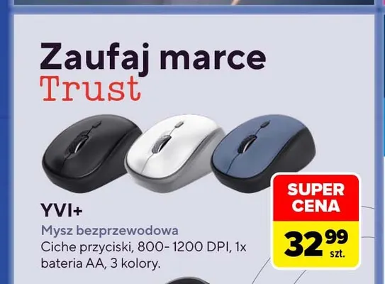 Mysz bezprzewodowa Yvi+ Trust promocja w Carrefour