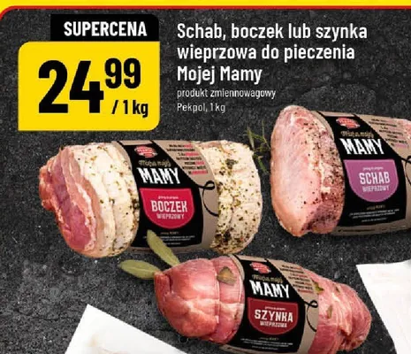 Schab, boczek lub szynka wieprzowa do pieczenia promocja w POLOmarket
