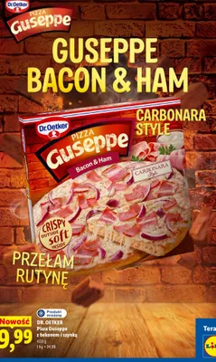 Pizza Guseppe z bekonem i szynką Dr. Oetker promocja w Lidl