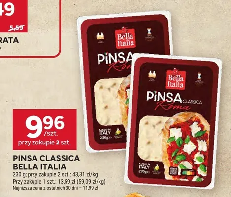 Pinsa Classica Bella Italia promocja w Stokrotka
