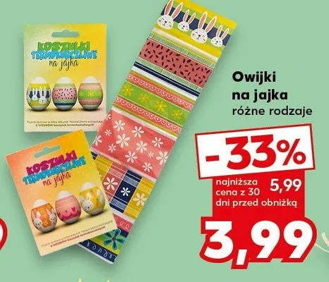 Owijki na jajka różne rodzaje promocja w Kaufland
