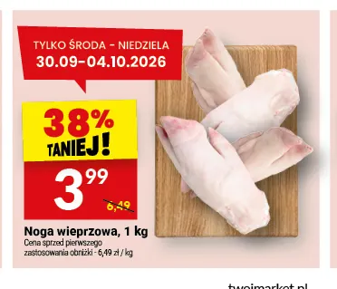 Noga wieprzowa promocja w Twój Market