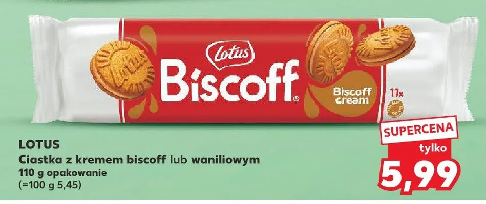 Ciastka z kremem waniliowym  promocja w Kaufland