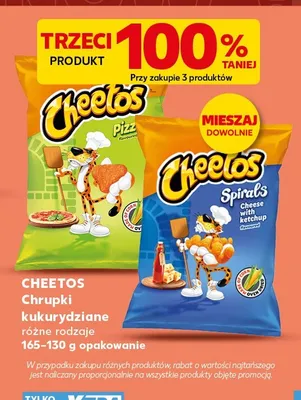 Chrupki kukurydziane Cheetos Spirals Cheese promocja w Kaufland