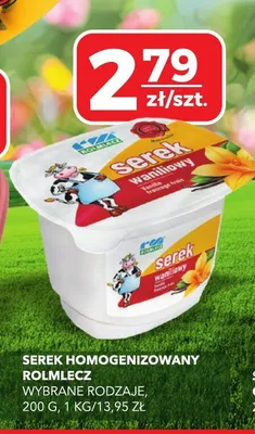 Serek homogenizowany waniliowy Rolmlecz promocja w Top Market