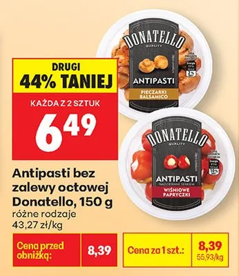 Antipasti bez zalewu octowej różne rodzaje promocja w Biedronka