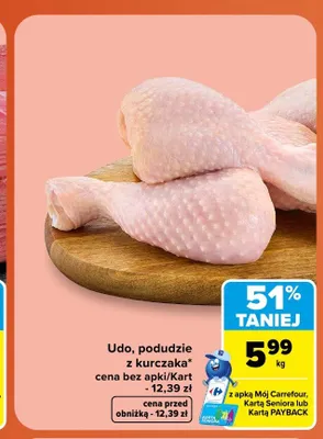 Podudzie z kurczaka promocja w Carrefour
