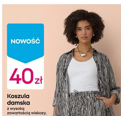Koszula damska z wysoką zawartością wiskozy promocja w Pepco