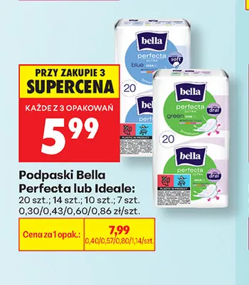 Podpaski Bella Perfecta promocja w Biedronka