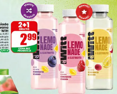 Lemoniada niegazowana Dr Witt cytryna promocja w Dino