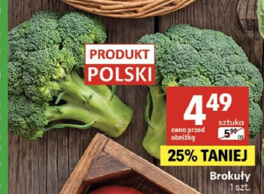 Brokuły promocja w Delikatesy Centrum