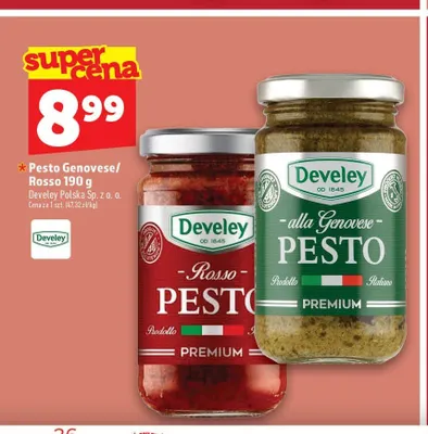Pesto Genovese Develey promocja w TOPAZ
