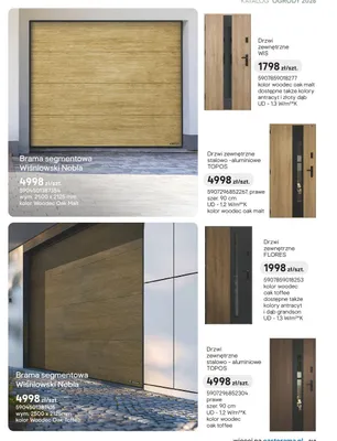 Drzwi zewnętrzne stalowo-aluminiowe TOPOS promocja w Castorama