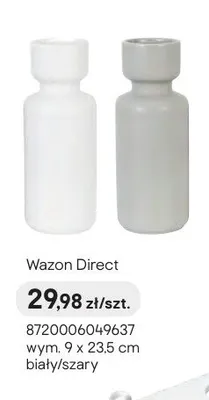 Wazon Direct wym. 9x23,5cm szary promocja w Castorama