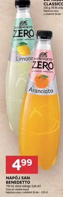 Napój San Benedetto Zero Limone promocja w Stokrotka
