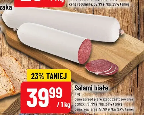 Salami białe promocja w POLOmarket