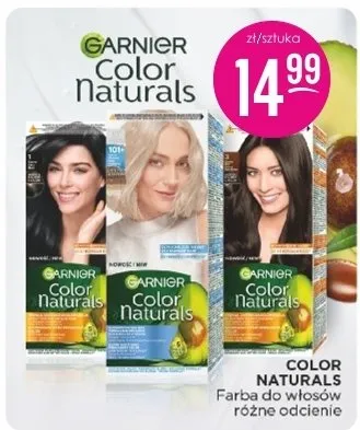 Color Naturals farba do włosów różne odcienie Garnier promocja w Drogerie Jasmin