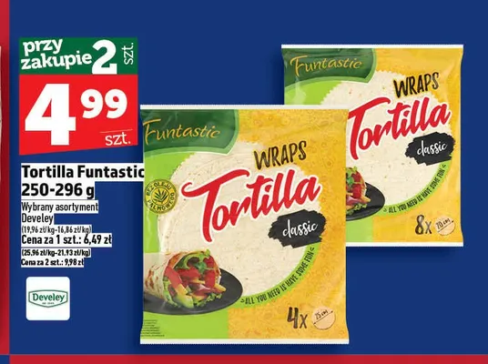 Tortilla Funtastic classic 8x promocja w TOPAZ