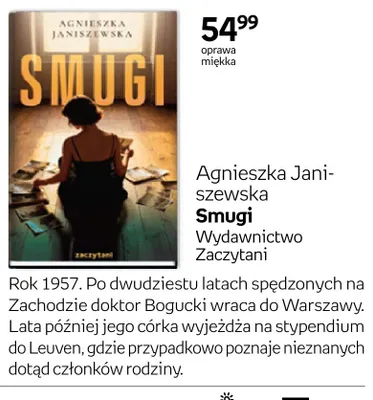 Książka Smugi Agnieszka Janiszewska promocja w Empik