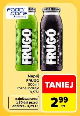 Napój Frugo czarne promocja w Carrefour