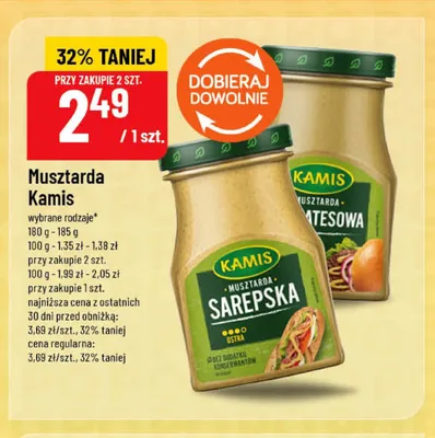 Musztarda Delikatesowa Kamis promocja w POLOmarket