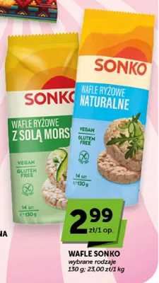 Wafle ryżowe naturalne Sonko promocja w ABC