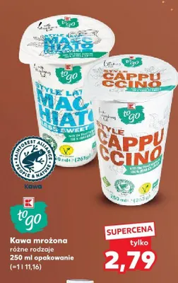 Kawa mrożona Cappuccino K-Classic to go promocja w Kaufland