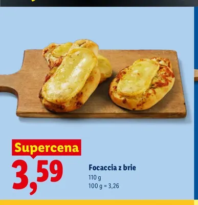 Focaccia z brie promocja w Lidl