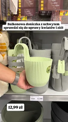 Doniczka balkonowa Cadiz z uchwytem promocja w Action