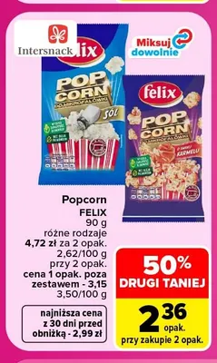 Popcorn Felix promocja w Carrefour
