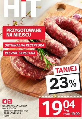 Kiełbasa biała surowa mała porcja Selgros promocja w Selgros