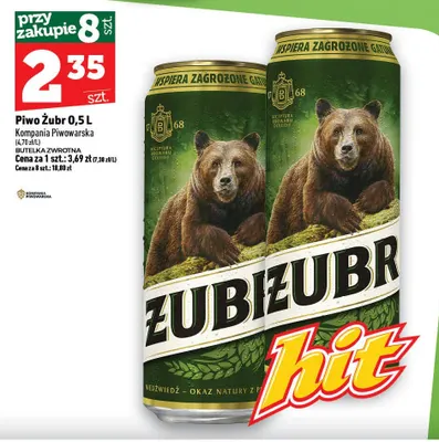 Piwo Żubr promocja w TOPAZ
