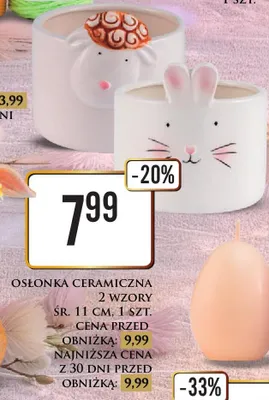 Świeca dekoracyjna jajko różne kolory promocja w Dino